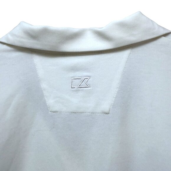 NEW Cutter & Buck White Polo Shirt Womens XXL Elbow Sleeve Drytec Cotton Top NWT - Picture 6 of 13